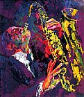 Leroy Neiman Sax Man painting